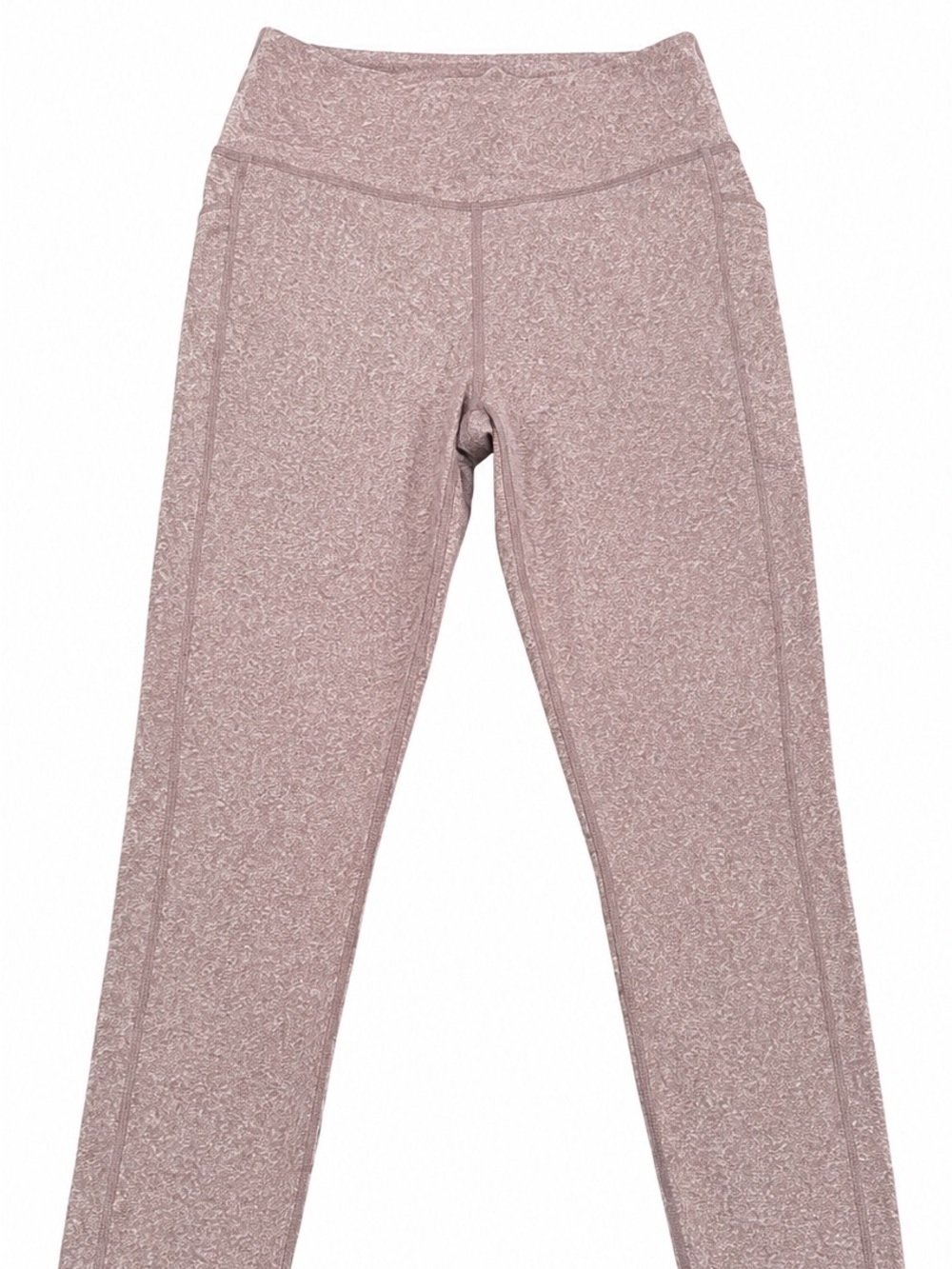 RBX Women's Heathered Mauve Leggings Stretch Athletic Workout Pant Side Pocket M